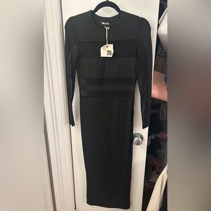 SER.OY.A ruby dress in black